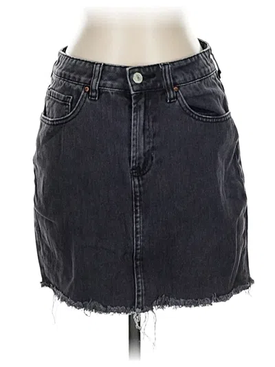 Pre-owned Pacsun Denim Skirt In Black