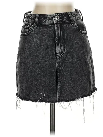 Pre-owned Pacsun Denim Skirt In Black