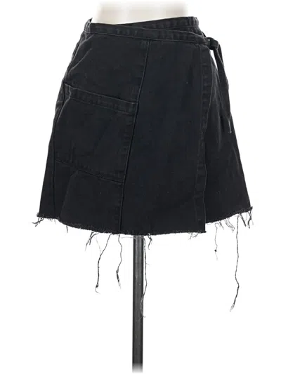 Pre-owned Pacsun Denim Skirt In Black
