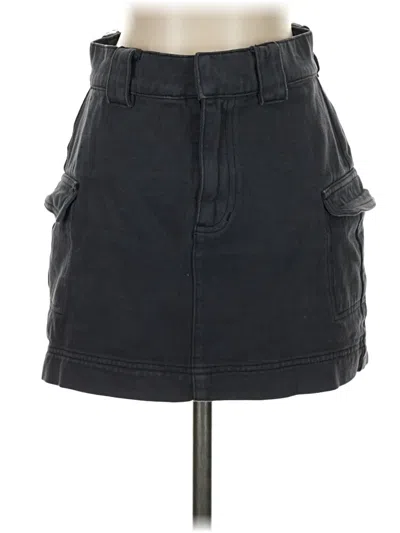 Pre-owned Pacsun Denim Skirt In Black