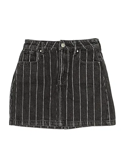 Pre-owned Pacsun Denim Skirt In Black