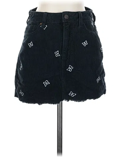 Pre-owned Pacsun Denim Skirt In Black