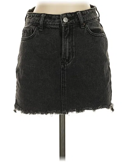 Pre-owned Pacsun Denim Skirt In Black