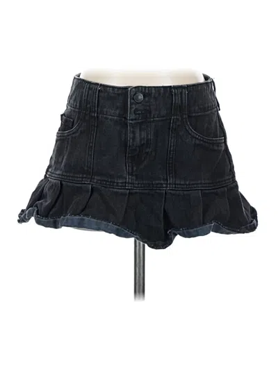 Pre-owned Pacsun Denim Skirt In Black