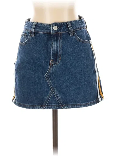 Pre-owned Pacsun Denim Skirt In Blue