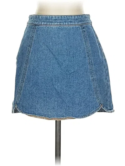 Pre-owned Pacsun Denim Skirt In Blue
