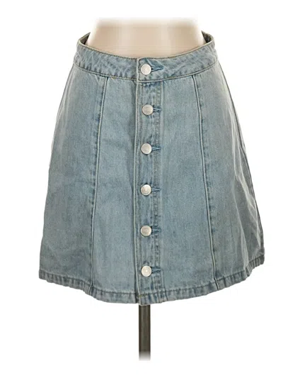 Pre-owned Pacsun Denim Skirt In Blue