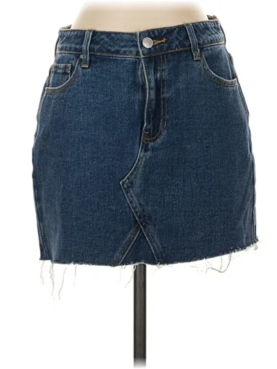 Pre-owned Pacsun Denim Skirt In Blue
