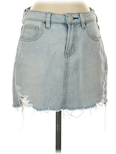 Pre-owned Pacsun Denim Skirt In Blue