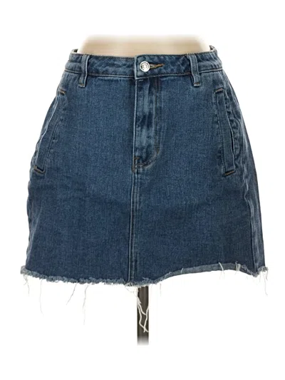 Pre-owned Pacsun Denim Skirt In Blue