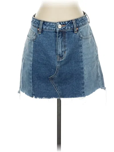 Pre-owned Pacsun Denim Skirt In Blue