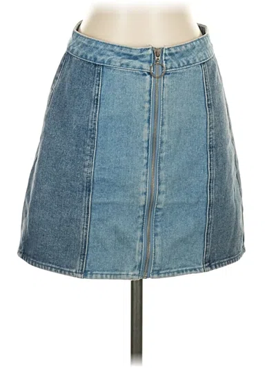 Pre-owned Pacsun Denim Skirt In Blue