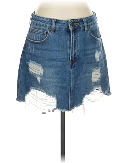 Pre-owned Pacsun Denim Skirt In Blue