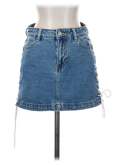 Pre-owned Pacsun Denim Skirt In Blue