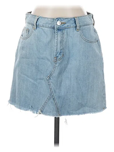 Pre-owned Pacsun Denim Skirt In Blue