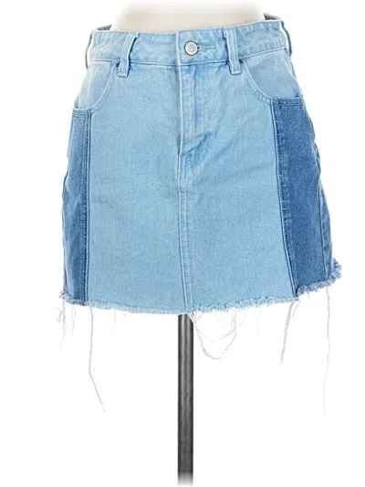Pre-owned Pacsun Denim Skirt In Blue