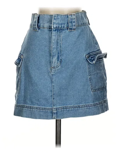 Pre-owned Pacsun Denim Skirt In Blue