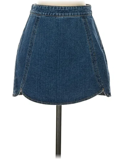 Pre-owned Pacsun Denim Skirt In Blue