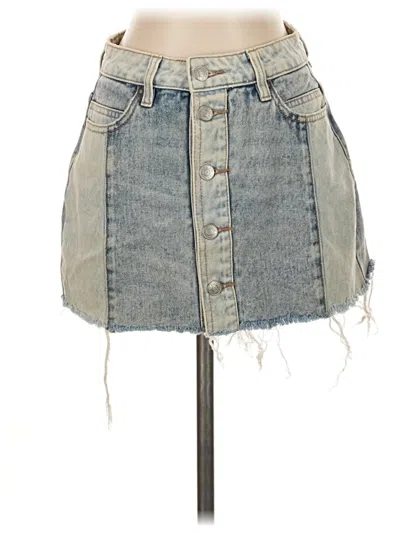 Pre-owned Pacsun Denim Skirt In Blue