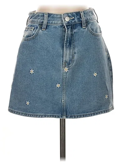 Pre-owned Pacsun Denim Skirt In Blue