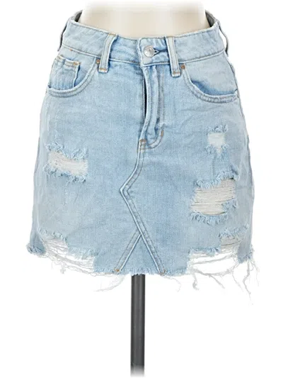 Pre-owned Pacsun Denim Skirt In Blue