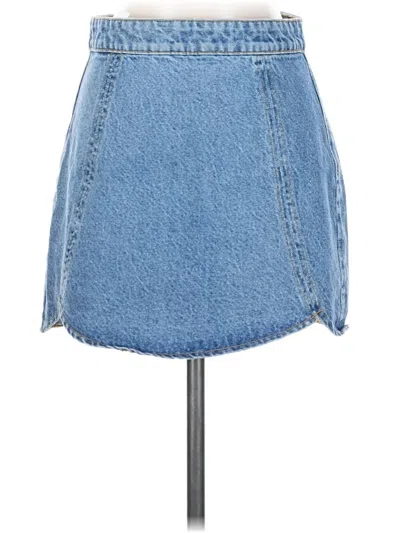 Pre-owned Pacsun Denim Skirt In Blue