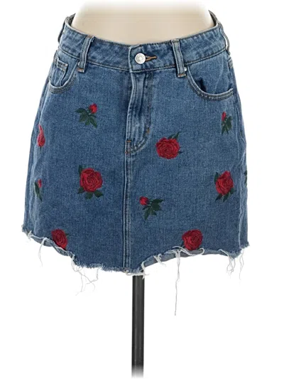 Pre-owned Pacsun Denim Skirt In Blue