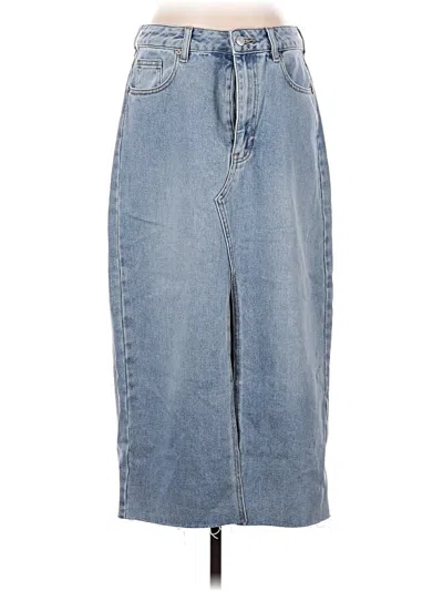 Pre-owned Pacsun Denim Skirt In Blue