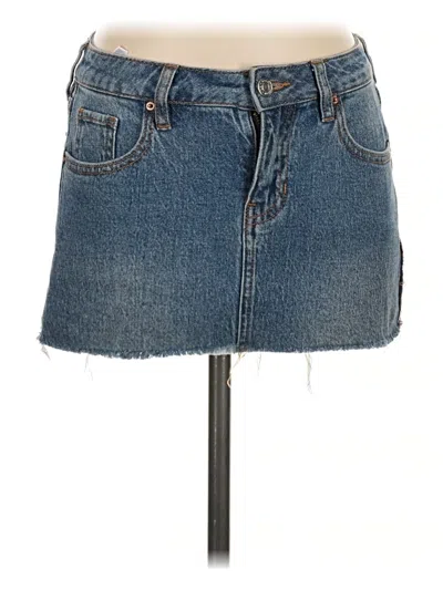 Pre-owned Pacsun Denim Skirt In Blue