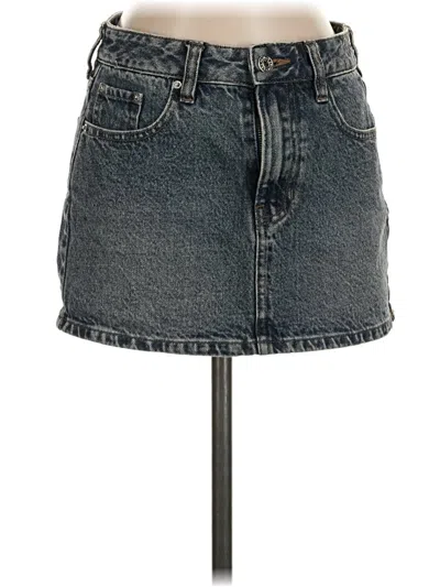 Pre-owned Pacsun Denim Skirt In Gray