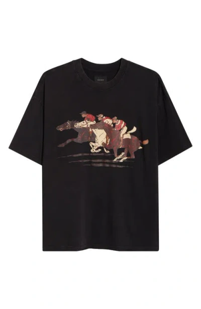 Pacsun Derby Cotton Graphic T-shirt In Black