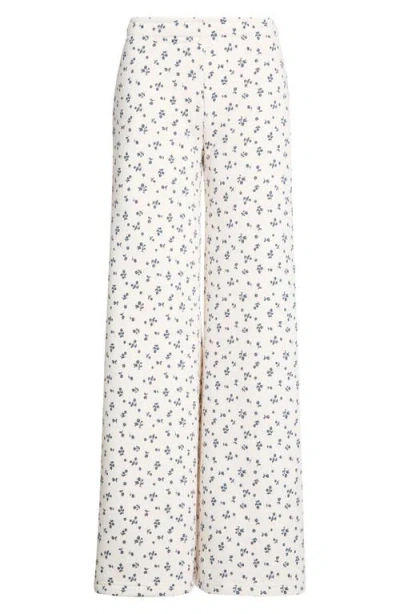 Pacsun Ditsy Floral Baggy Sweatpants In White