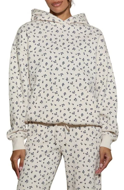 Pacsun Ditsy Floral Hoodie In White