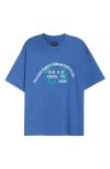 Pacsun Earth Cotton Graphic T-shirt In Blue