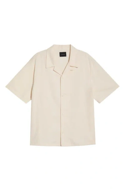 Pacsun Elai Button-up Cotton & Linen Camp Shirt In Neutral