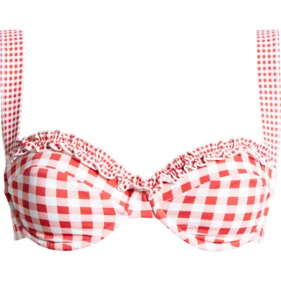 Pacsun Elise Ruffle Bikini Top In Multi