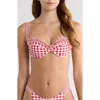 Pacsun Elise Ruffle Bikini Top In Red