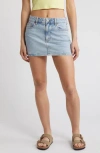 Pacsun Ella Denim Miniskirt In Blue