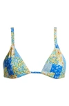Pacsun Erica Triangle Bikini Top In Multi