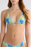 Pacsun Erica Triangle Bikini Top In Multi