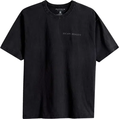 Pacsun Escape Reality Cotton Graphic T-shirt In Black