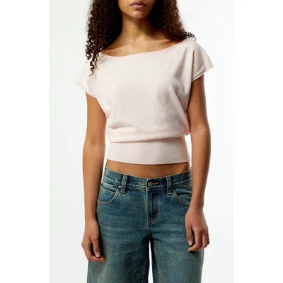 Pacsun Eva Knit Top In Pink