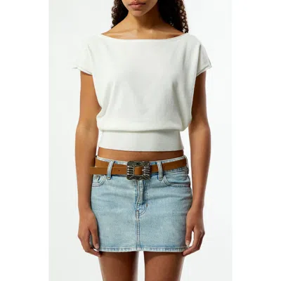 Pacsun Eva Knit Top In White