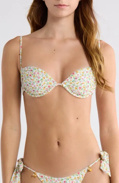 Pacsun Evelyn Bralette Bikini Top In Multi