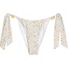 Pacsun Evelyn Tie Side Bikini Bottoms In Multi