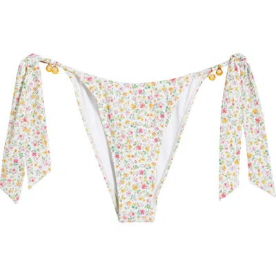 Pacsun Evelyn Tie Side Bikini Bottoms In Multi