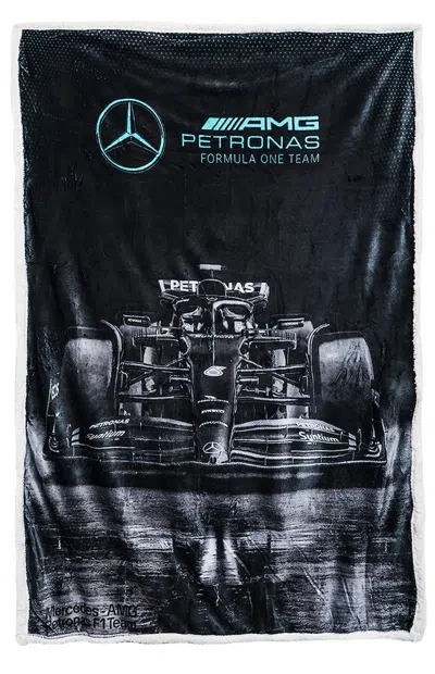 Pacsun F1 Mercedes Amg Petronas Official Fleece Blanket In Black In Multi