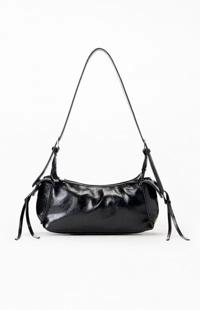 Pacsun Faux Leather Noir Slouchy Bag In Black