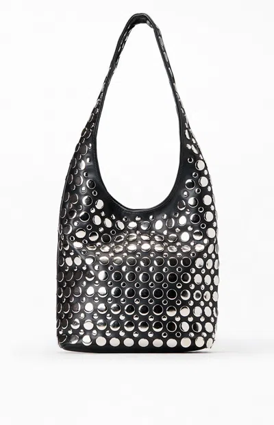 Pacsun Faux Leather Studded Bag In Black