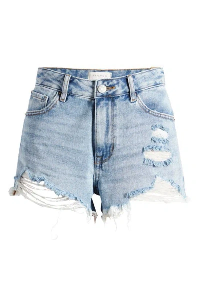 Pacsun Festival Ripped Denim Cutoff Shorts In Gemma Destruct